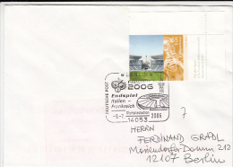 3954- GERMANY'06 SOCCER WORLD CUP, STADIUM, STADE, STAMP AND SPECIAL POSTMARK ON COVER, 2006, GERMANY - 2006 – Germany
