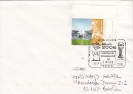 3955- GERMANY'06 SOCCER WORLD CUP, STADIUM, STADE, STAMP AND SPECIAL POSTMARK ON COVER, 2006, GERMANY - 2006 – Germany