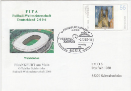 3958- GERMANY'06 SOCCER WORLD CUP, WALDSTADION, STADIUM, STADE, COVER STATIONERY, 2003, GERMANY - 2006 – Germany