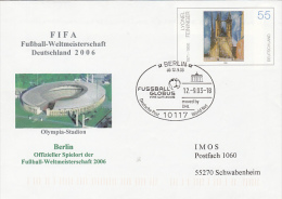 3959- GERMANY'06 SOCCER WORLD CUP, OLYMPIA-STADION, STADIUM, STADE, COVER STATIONERY, 2003, GERMANY - 2006 – Germany