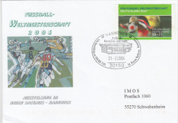 3962- GERMANY'06 SOCCER WORLD CUP, EXHIBITION, SPECIAL COVER, 2004, GERMANY - 2006 – Germany