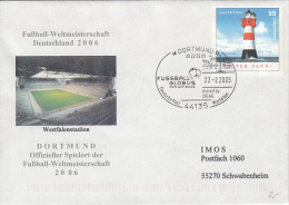 3964- GERMANY'06 SOCCER WORLD CUP, WESTFALENSTADION, STADIUM, STADE, COVER STATIONERY, 2005, GERMANY - 2006 – Germany