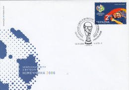 3975- GERMANY'06 SOCCER WORLD CUP, COVER FDC, 2006, UKRAINE - 2006 – Germany