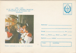 4019- SCOUTS, SCUTISME, YOUTH PIONEERS, COVER STATIONERY, 1979, ROMANIA - Storia Postale