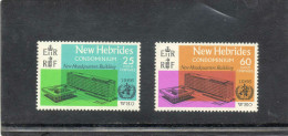 Nlles HEBRIDES : O.M.S (Organisation Mondiale De La Santé) : Inauguration Du Nouveau Siège à Genève : Bâtiment, Emblème - Unused Stamps