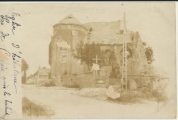 CPA 62 Carte-photo Albuminée - Destruction De L´église D´ Hébuterne - Après Le Bombardement - Other & Unclassified