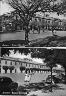 CARTOLINA D'EPOCA   DI AVEZZANO STAZIONE FERROVIARIA VIAGGIATE NEL 1957 E NEL 1963 - Avezzano