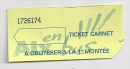 Ticket De Bus. (Voir Commentaires) - Europe