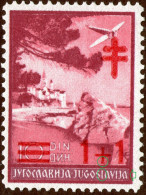 Yugoslavia,Anti TBC,1940,1+1 Din,Mi#430,Scotta3ab117,e Rror Shown On Scan,overprint ,MNH * *,as Scan - Ungebraucht