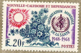 Nelle CALEDONIE :  O.M.S (Organisation Mondiale De La Santé) : 20 Ans De L'OMS - Logo - Unused Stamps