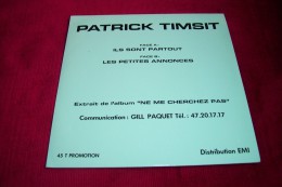 PATRICK TIMSIT °  ILS SONT PARTOUT    PROMO - Comiche