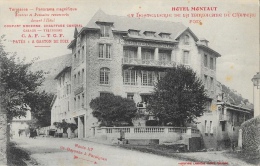 Hôtel Montaut Et Hostellerie De La Barbacane Du Château - Foix (Ariège) C.A.F Et T.C.F Route 117 - Carte Non Circulée - Hotels & Restaurants