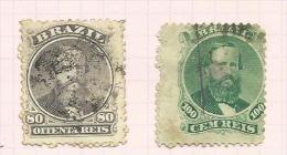 Brésil N°33, 34 Côte 26.50 Euros - Used Stamps