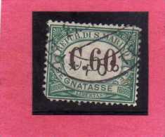 SAN MARINO 1897-1919 SEGNATASSE DUE TASSE TAXE  CENT. 60 TIMBRATO USED - Impuestos