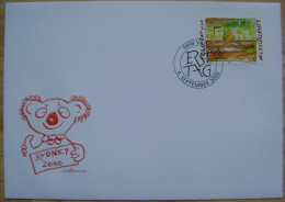 2000 LIECHTENSTEIN FDC 4 SYDNEY OLYMPIC GAMES AUSTRALIA ATHLETICS - Ete 2000: Sydney