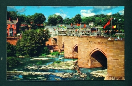 WALES  -  Llangollen  The Bridge And River Dee  Used Postcard As Scans - Denbighshire
