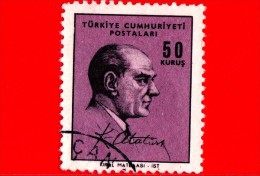 TURCHIA - USATO - 1966 - Kemal Ataturk - 50 - Used Stamps