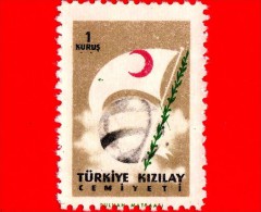 TURCHIA - USATO - 1957 - Red Crescent Society - 1 - Oblitérés