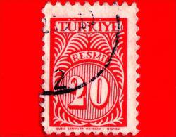 TURCHIA - USATO - 1957 - Servizio - 20 - Used Stamps