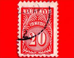 TURCHIA - USATO - 1957 - Servizio - 20 - Usati