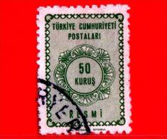 TURCHIA - USATO - 1964 - Servizio - 50 Kuruş - Used Stamps