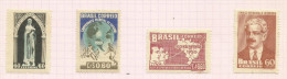 Brésil N° 483 à 486 Neufs Avec Charnière Côte 3.65 Euros - Unused Stamps