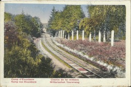 Camp D´ Elsenborn   Chemin De Fer Militaire; Gekleurde Kaart    1924 Naar Alost - Elsenborn (camp)