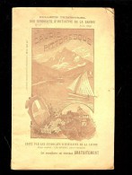 SYNDICAT D'INITIATIVE De SAVOIE Bulletin Trimestriel  Juin 1896 Avec Plan Et Horaires - Europa