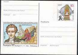 Germany 1997, Illustrated Postal Stationery "Wilhelm Hauff", Ref.bbzg - Illustrated Postcards - Mint