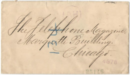 STATI UNITI - UNITED STATES - USA - US - 1899 - Without Stamp, Removed - The Telephone Magazine - Viaggiata Da New Yo... - Lettres & Documents
