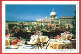 CARTOLINA NV ITALIA - ROMA - LA TERRAZZA PARADISO - Coffee Garden - Hotel Atlante Star - 10 X 15 - Cafes, Hotels & Restaurants