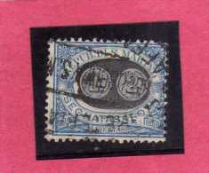 SAN MARINO 1931 TASSE TAXE DUE SEGNATASSE MASCHERINE SOPRASTAMPATO SURCHARGED LIRE  2 SU 5 CENT. TIMBRATO USED - Timbres-taxe