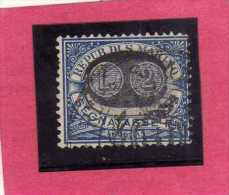 SAN MARINO 1931 TASSE TAXE DUE SEGNATASSE MASCHERINE SOPRASTAMPATO SURCHARGED LIRE  2 SU 5 CENT. TIMBRATO USED - Postage Due