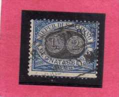 SAN MARINO 1931 SEGNATASSE DUE TASSE TAXE MASCHERINE SOPRASTAMPATO SURCHARGED  LIRE  2 SU CENT.  10 TIMBRATO USED - Timbres-taxe