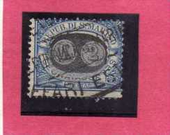 SAN MARINO 1931 SEGNATASSE DUE TASSE TAXE MASCHERINE SOPRASTAMPATO SURCHARGED  LIRE  2 SU CENT.  10 TIMBRATO USED - Postage Due