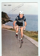 Tino CONTI - Autographe Manuscrit - Equipe  ZONCA Voghera 1973  - 2 Scans - Cycling