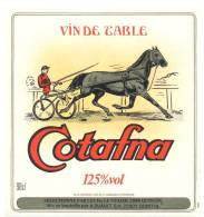 Etiquette  De Vin De Table  -  Cotafna   -  Cheval, Course  -  A. Duault  à  Quintin  (22) - Chevaux