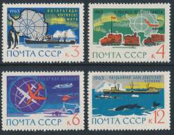 RUSSIA/URSS 1963, Arctic And Antarcticy Research, Set Of 4v** - Onderzoeksprogramma's