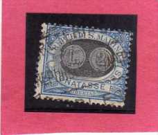 SAN MARINO 1931 SEGNATASSE TASSE DUE TAXE MASCHERINE SOPRASTAMPATO LIRE  2 SU  CENT. 30 TIMBRATO USED - Timbres-taxe