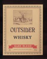 Etiquette De  Whisky   -   Outsider  - - Whisky