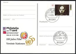 Germany 1995, Illustrated Postal Stationery "Philatelic Exhibition In Koln" W./postmark "Frankfurt", Ref.bbzg - Cartoline Illustrate - Usati