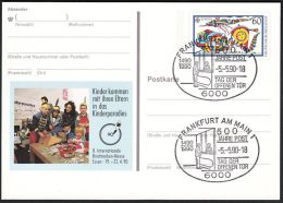 Germany 1990, Illustrated Postal Stationery "Philatelic Exhibition In Essen" W./postmark "Frankfurt", Ref.bbzg - Illustrated Postcards - Used