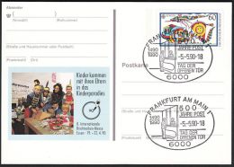 Germany 1990, Illustrated Postal Stationery "Philatelic Exhibition In Essen" W./postmark "Frankfurt", Ref.bbzg - Postales Ilustrados - Usados