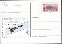 Germany 1990, Illustrated Postal Stationery "Quadronale Leer 1990", Ref.bbzg - Illustrated Postcards - Mint