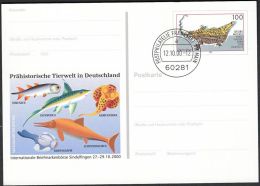 Germany 2000, Illustrated Postal Stationery "Philatelic Exhibition In Sindelfigen" W./ Postmark "Frankfurt", Ref.bbzg - Cartes Postales Illustrées - Oblitérées