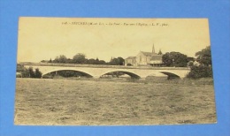 Seiches - ( Maine Et Loire ) - Le Pont , Vue Vers L'église - Seiches Sur Le Loir