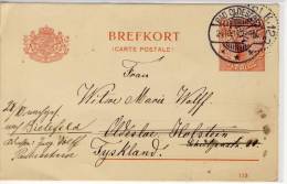 Sverige - Brefkort, Postal Stationary,  1916, PU Bad Oldesloe - Entiers Postaux