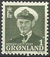 GREENLAND..1950..Michel # 28..MH. - Unused Stamps