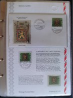 1983 Switzerland FDC "Sammelblatt" (Collecting Page) - 4/A - Pro Patria - Historic Inn Signs - 1 Of 4 - Briefe U. Dokumente