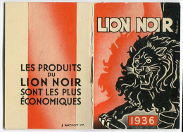 CALENDARIETTO LION NOIR ANNO 1936 CALENDRIER - Kleinformat : 1921-40